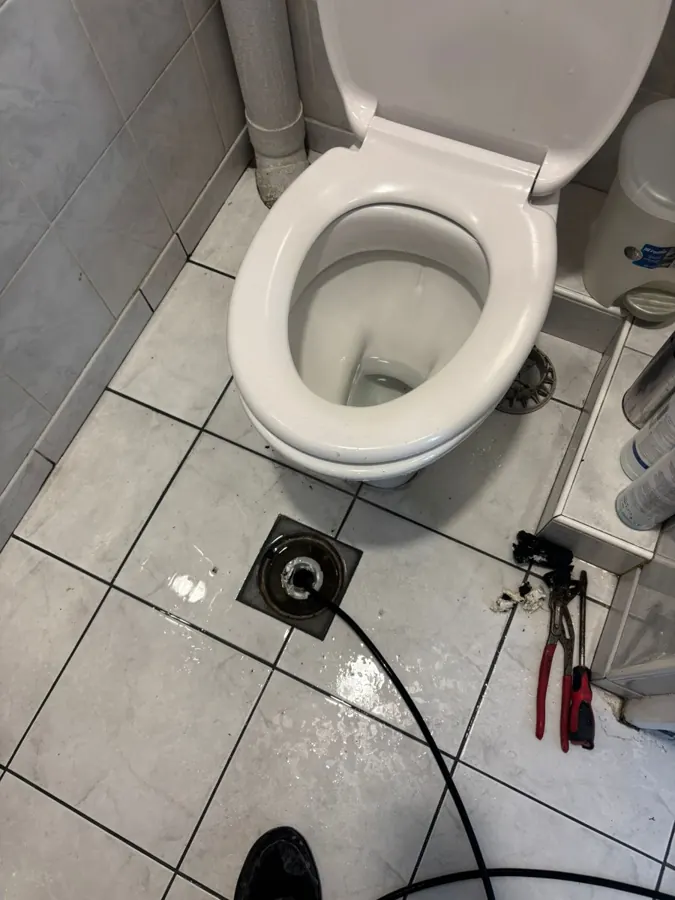 Débouchage de WC au furet électrique — plombier Paris 1er